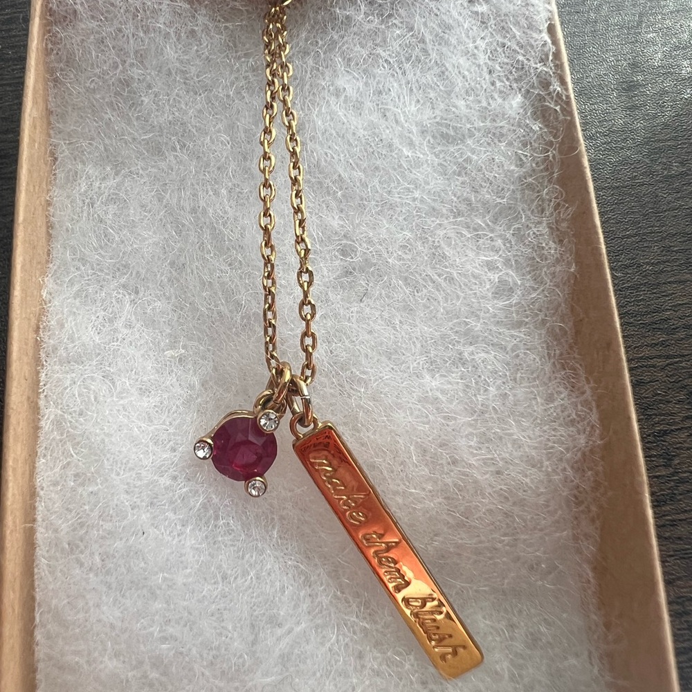 Kate spade make them blush necklace